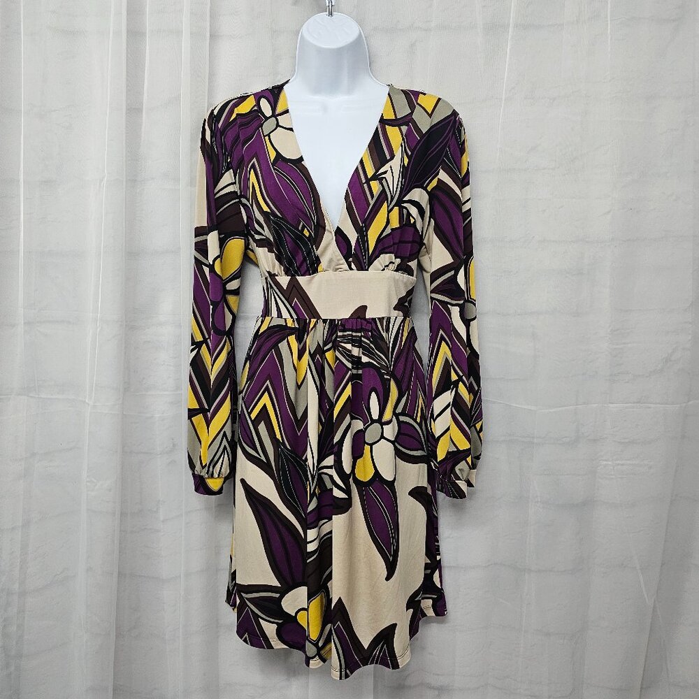 Catch My I Dress Purple Floral Retro Y2K Mod XL - Picture 2 of 12